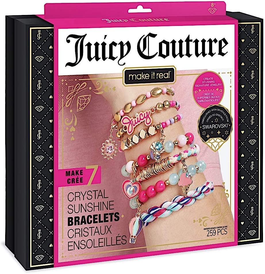 Make It Real Bracelet Making Kit-Juicy Couture x Swarovski,  Black,&Gold