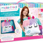 Make It Real - DIY Glowing Unicorn Pillow - DIY Arts and Crafts Kit for Kids - Includes Color Changing Lights