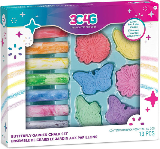 Three Cheers for Girls - Butterfly Garden Chalk Set