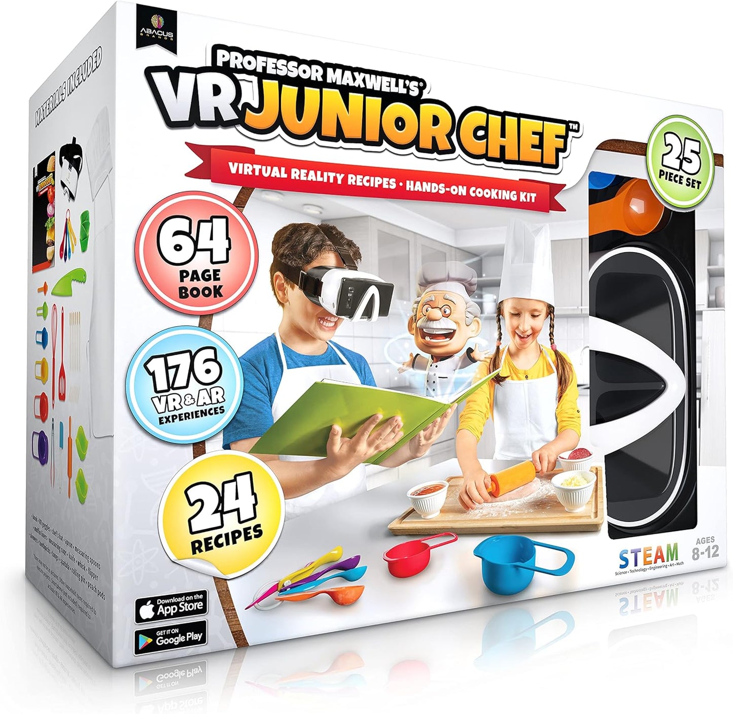 Professor Maxwell's VR Junior Chef Virtual Reality Kids Cookbook and Interact