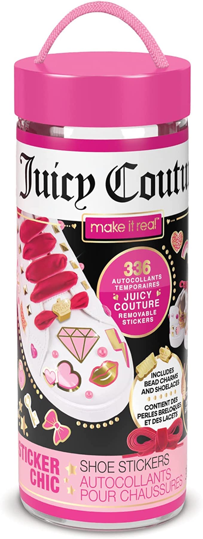 Make It Real Juicy Couture Sticker Shoe Stickers & Shoelace Charms for Trainers