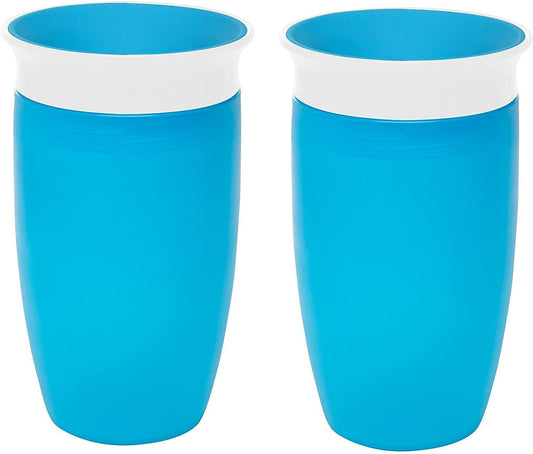 Munchkin Miracle 360 Sippy Cup, 10oz/296ml  (Pack of 2) Blue, Purple, Pink,Green