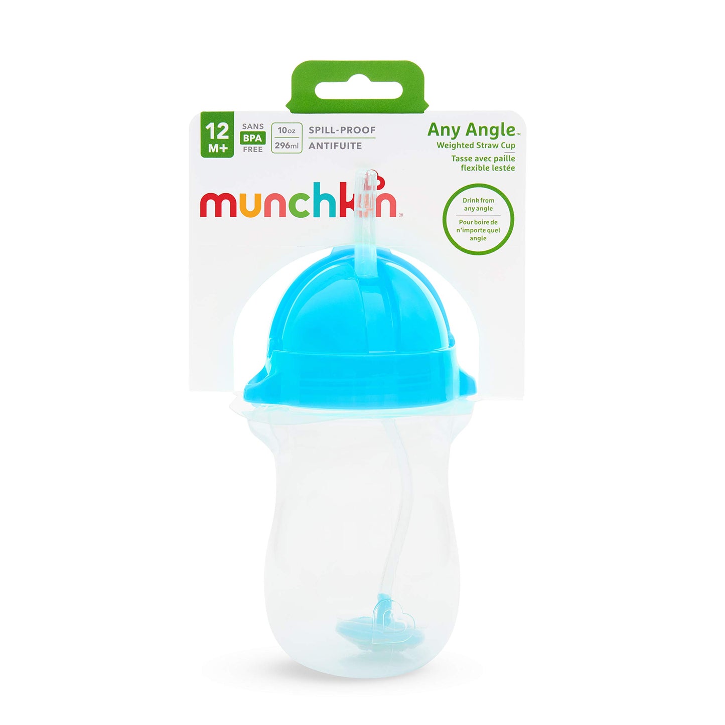 Munchkin Click Lock Tip & Sip Weighted Straw Cup 296ml / 10Oz