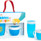 Munchkin Nibbles and Giggles Toddler Gift Set, Includes 10oz Miracle 360 Cup and Snack Catcher - Blue