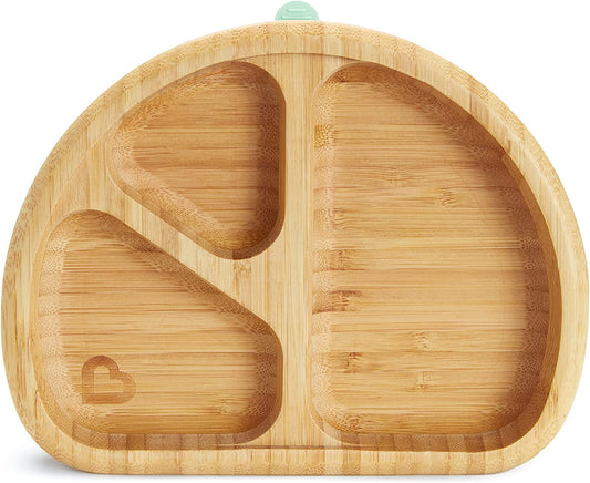 Munchkin Bambou Divided Plate, Baby Plate with Compartments  -  Stay Put