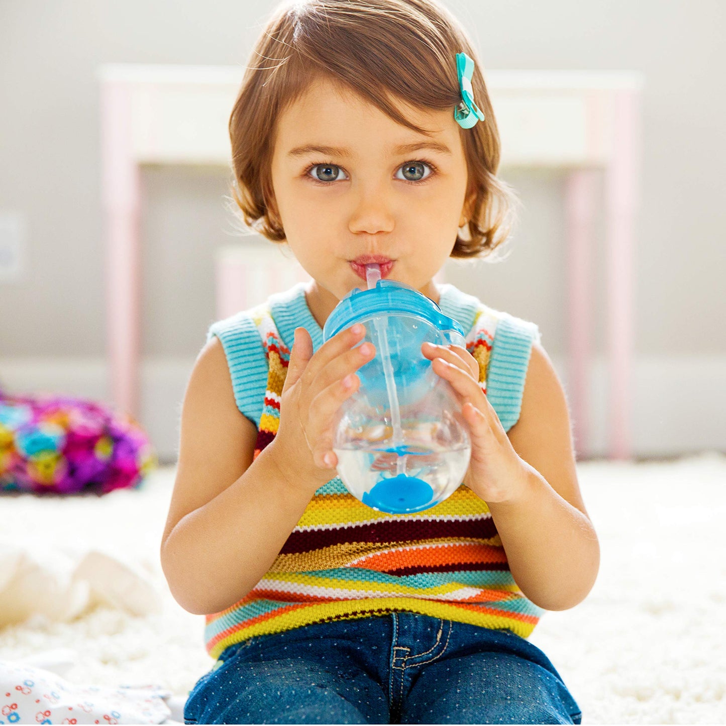 Munchkin Click Lock Tip & Sip Weighted Straw Cup 296ml / 10Oz