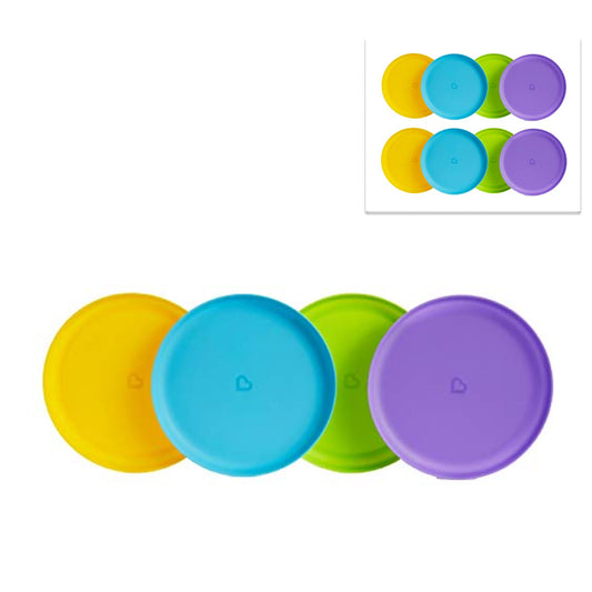 Munchkin Children's Plate Set BPA Free, Microwave and Dishwasher Safe