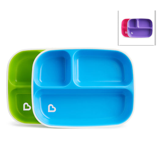 Munchkin Splash Divided Plates (2 Pack)