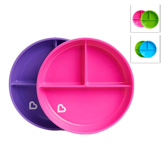 Munchkin Stay Put Divided Suction Plates