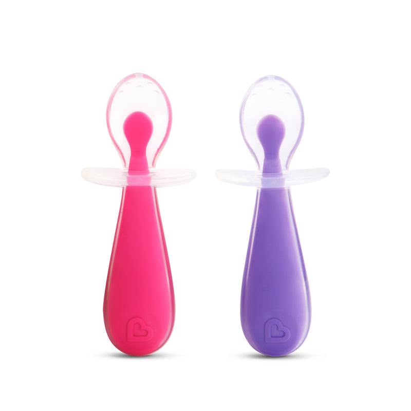 Munchkin Gentle Scoop Silicone Training Spoons, 1 Pack - 2 Spoons