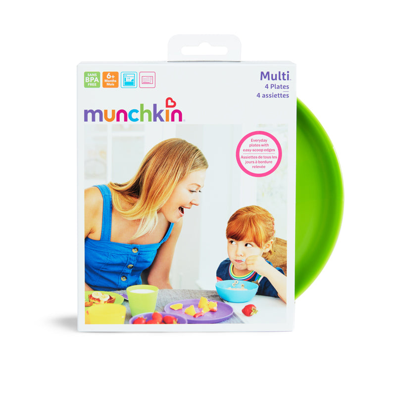 Munchkin Multi Toddler Plates, Pack of 8
