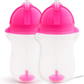 Munchkin Click Lock Tip & Sip Weighted Straw Cup 296ml / 10Oz, (Pack of 2)