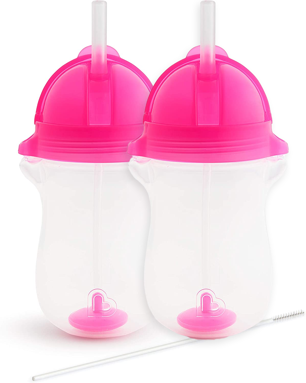 Munchkin Click Lock Tip & Sip Weighted Straw Cup 296ml / 10Oz, (Pack of 2)